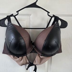 Chic Black and Brown Women's Bra